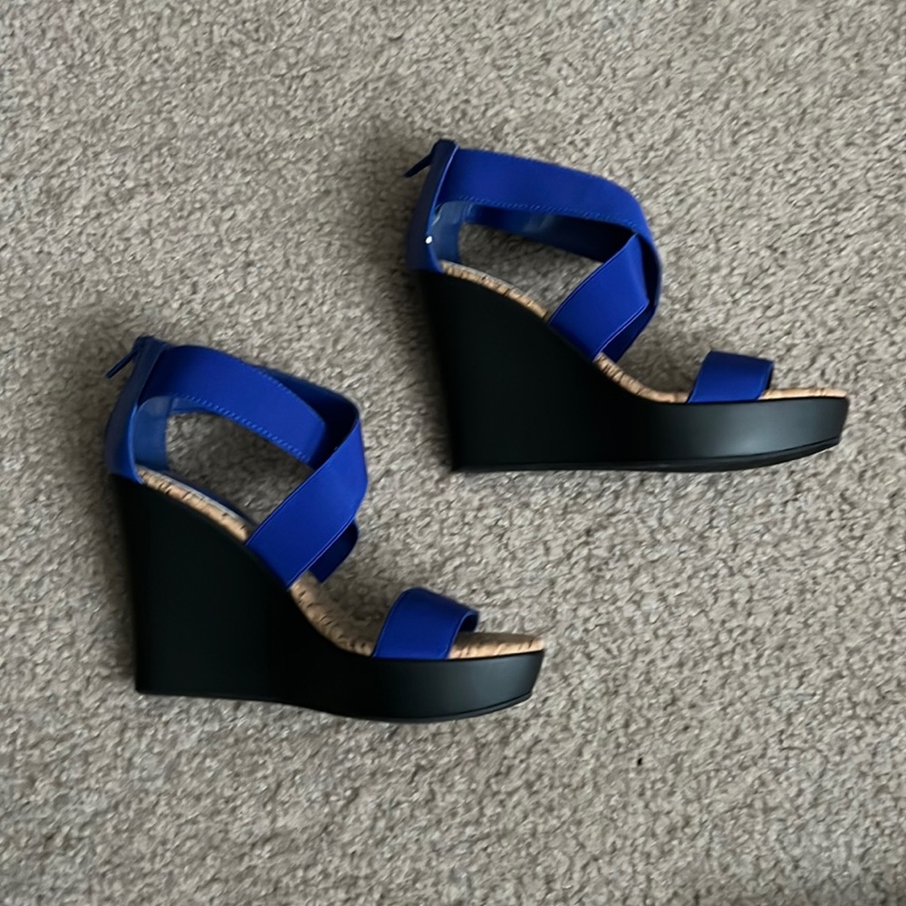 Charles by Charles David Royal Blue Sky High Platform Wedge